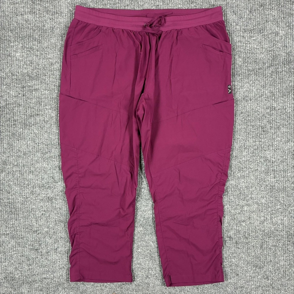 Spread Good Cheer Scrub Pants Womens Size 3XP Purple Lightweight